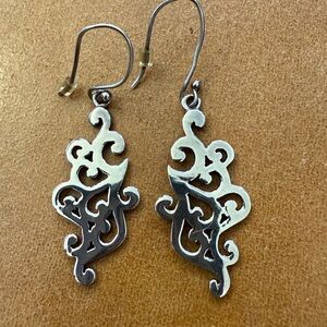 Barse Elegant Sterling Silver Filigree Earrings
